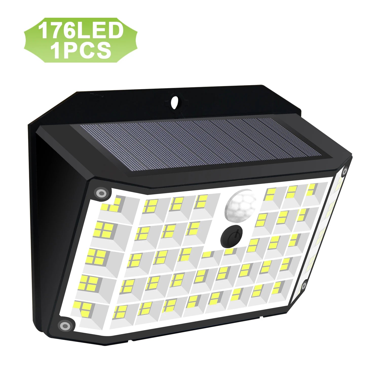 176 LED Solar-Außenleuchten