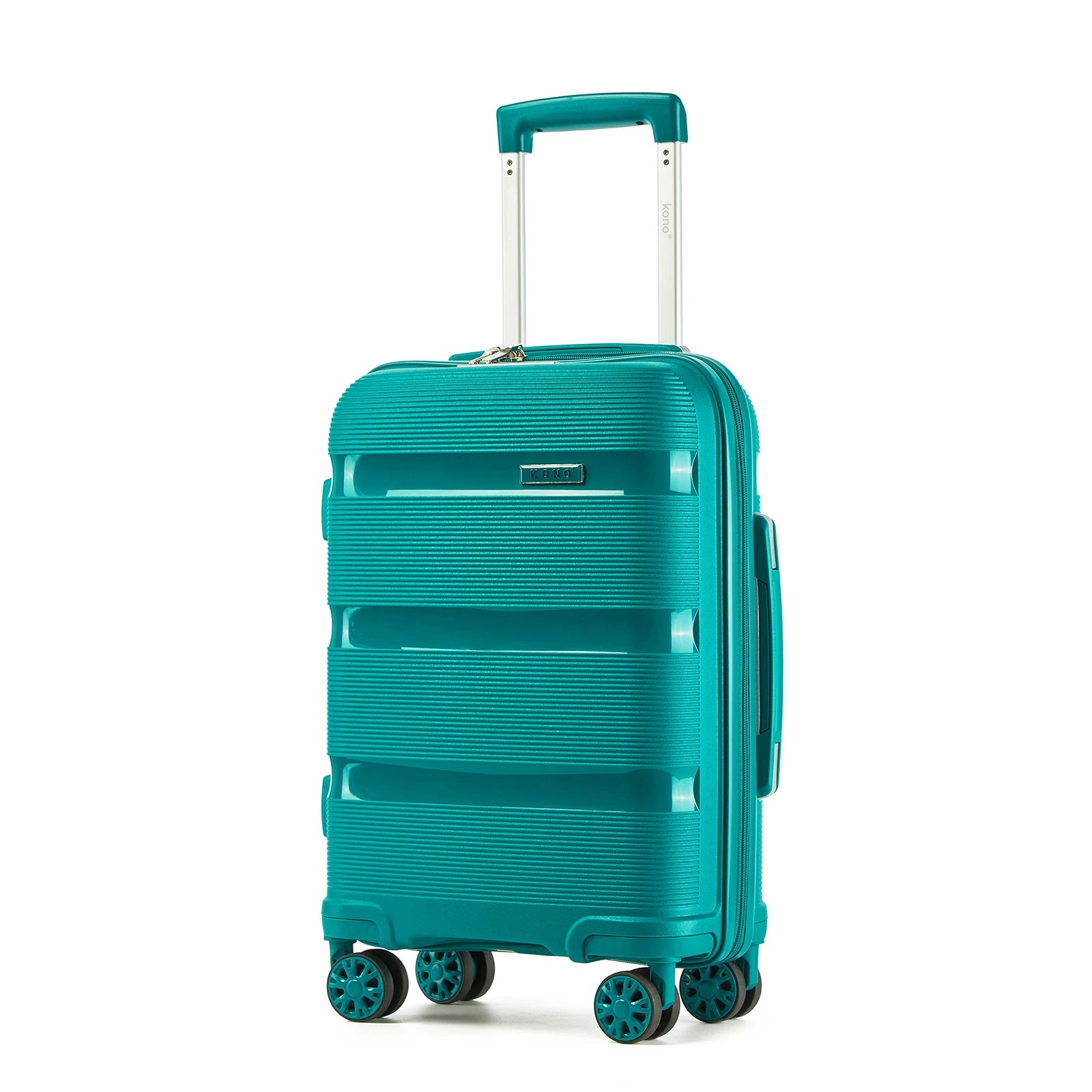 Bagages rigides Polypropylène KONO 3 pièces – léger, 4 rouleaux doubles, serrure TSA, valises 55/65/75 cm