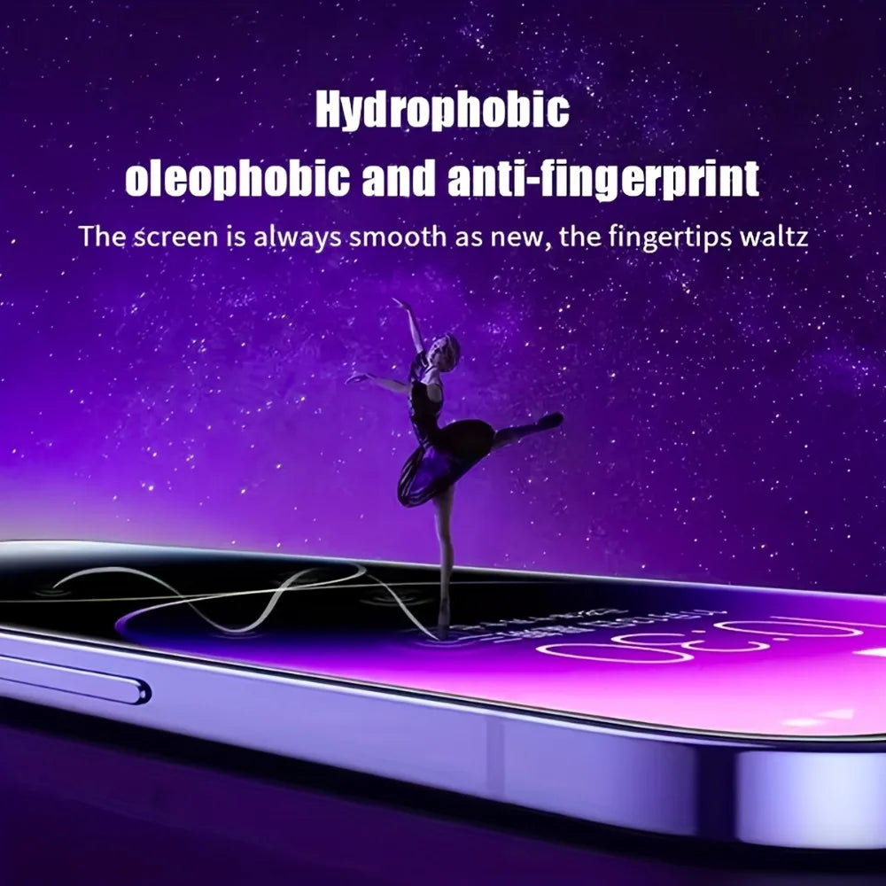 Film verre trempé anti-regard HD (lot de 2) pour iPhone – Installation sans poussière