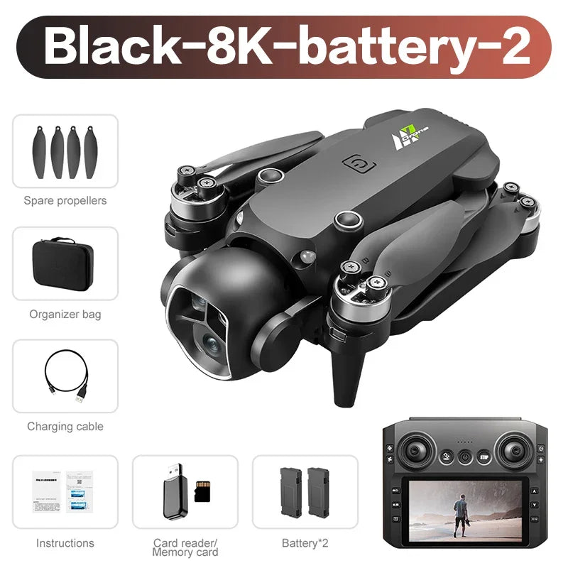 M7 Drone Original 8K – Caméra HD professionnelle 5G FPV, Écran intégré