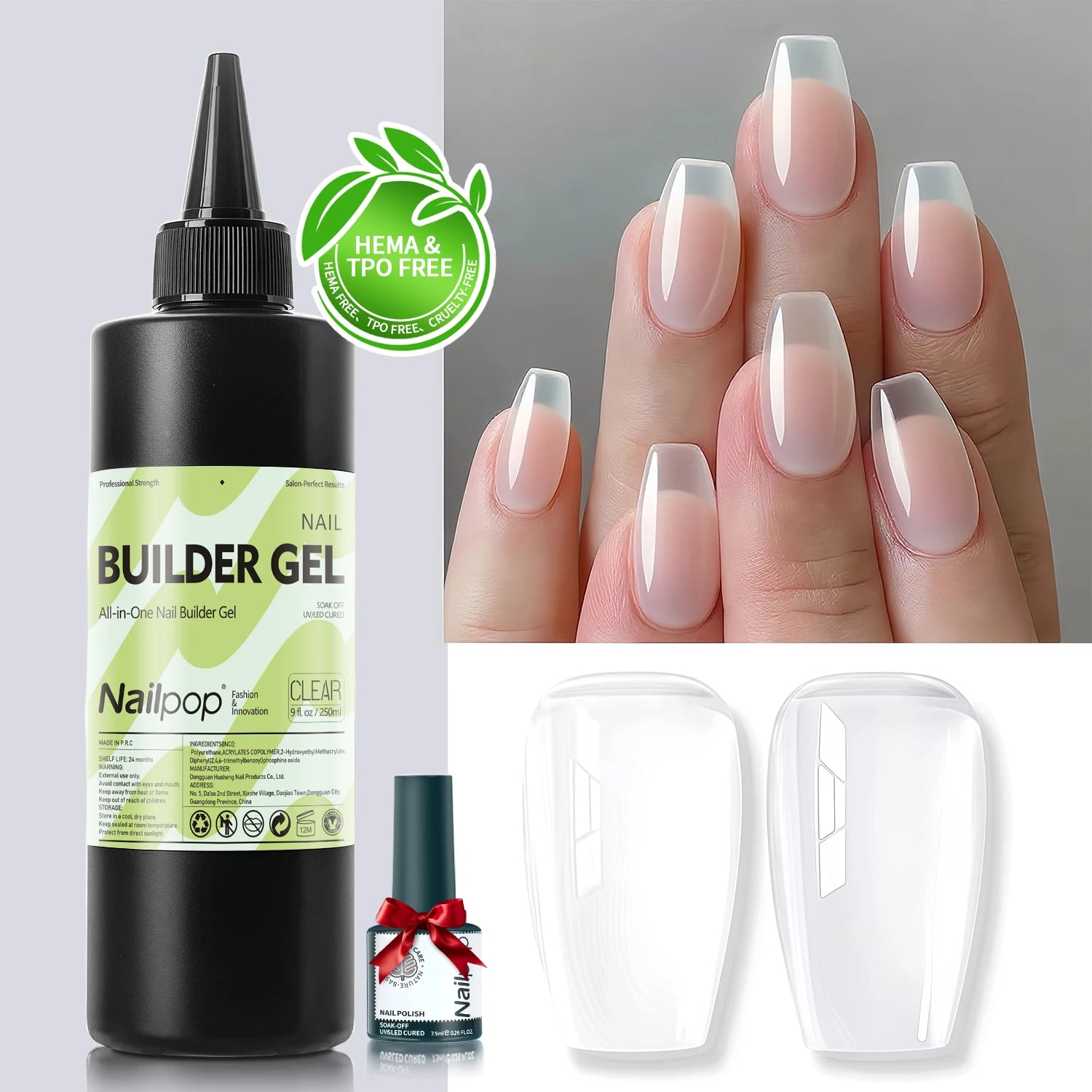 Gel multifonctionnel 7-en-1 pour extension d’ongles