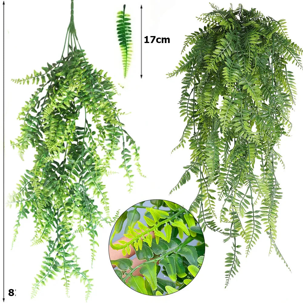 82 cm künstliche Weinrebe aus Kunstrattan, Heimdekoration, Kunststoffpflanze, Innen-/Außendekoration.