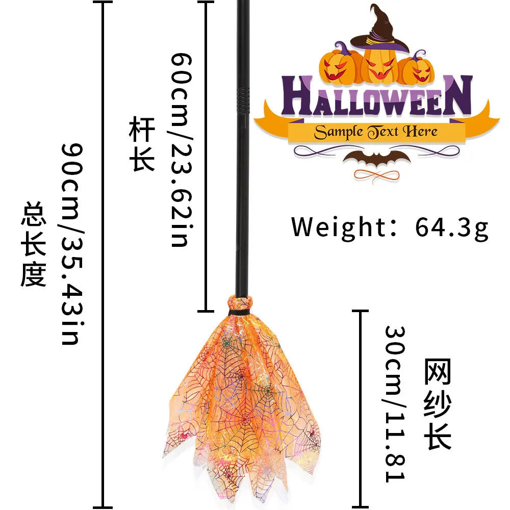 Décoration Balai de Sorcière pour Enfants – Accessoire Halloween, Photo
