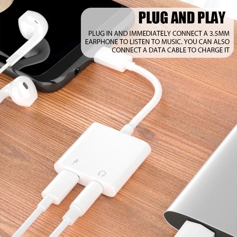 Adaptateur Audio 2 en 1 USB-C vers Jack 3,5 mm, câble AUX Type-C pour écouteurs filaires Samsung Xiaomi Huawei