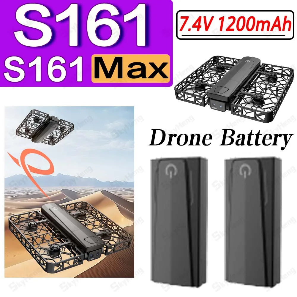 Batterie LiPo 7.4V 1200mAh pour Drone S161 Max, batterie originale pour S161Max, pièce d'accessoires de rechange