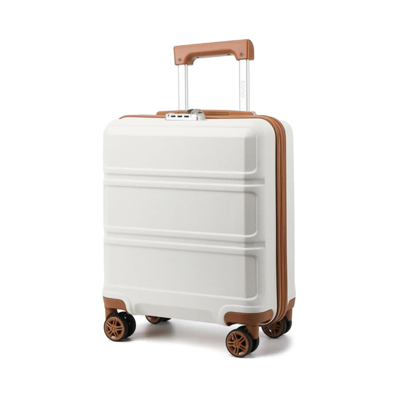 Mallette KONO 45x36x20 cm – Bagage à main cabine, coque rigide ABS, 4 rouleaux, serrure TSA