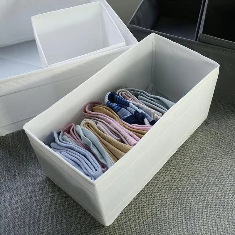 Foldable Clothes Storage Box Compartment Underwear Jeans Socks Wardrobe Home Organizer Lots 