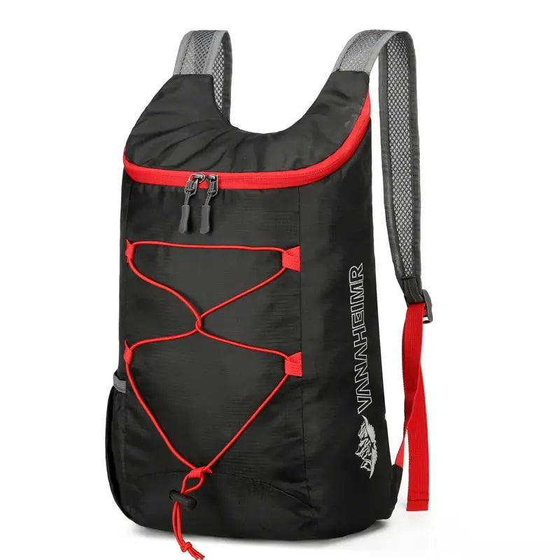 Multifunktionaler Outdoor-Klapprucksack, wasserdichte Sporttasche aus Nylongewebe, hohe Dichte, leicht, Camping, Wandern, Reisen