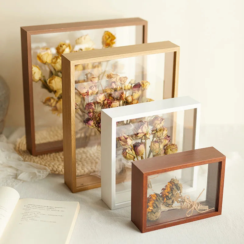 Shadow Box Frames, Bouquet Display, Flower Case, 3D Picture for Crafts, Memories Memory, Clear Photo Frame, 4cm