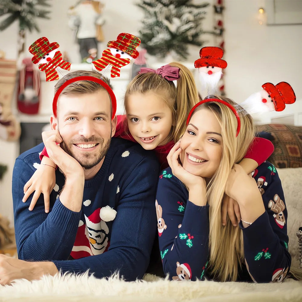 Décorations de Noël, bandeaux bonhomme de neige, bandeau pour cheveux, accessoires de Noël