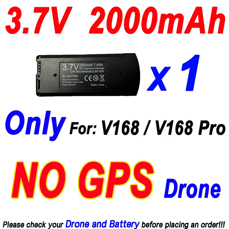 Batterie originale pour Drone V168 / V168 Pro Max