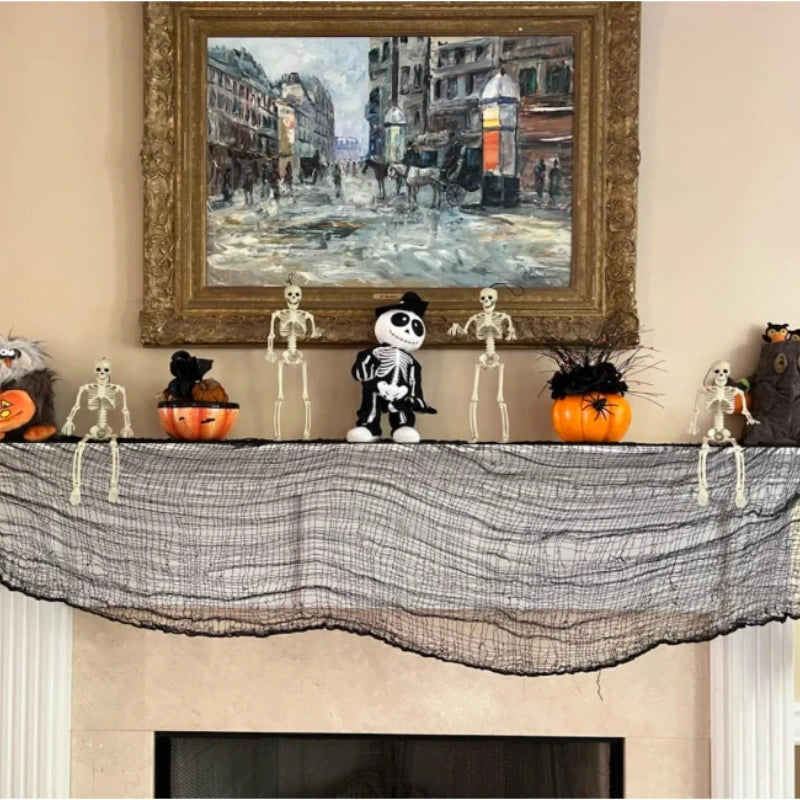 Squelette Mobile 40 cm – Crâne et Os Faux – Décoration Halloween &amp; Maison Hantée