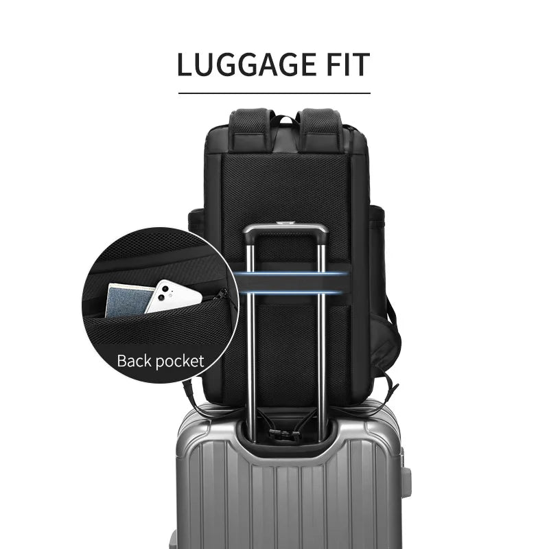 Sac à dos SUSHIMU – Double épaule pour hommes, randonnée et voyage, compartiment ordinateur portable