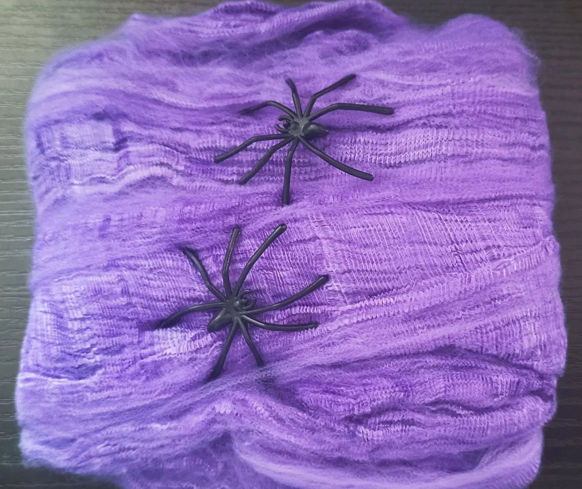 Toile d’Araignée Élastique Halloween 1m x 1m – Décoration Maison Hantée avec Effet Horreur