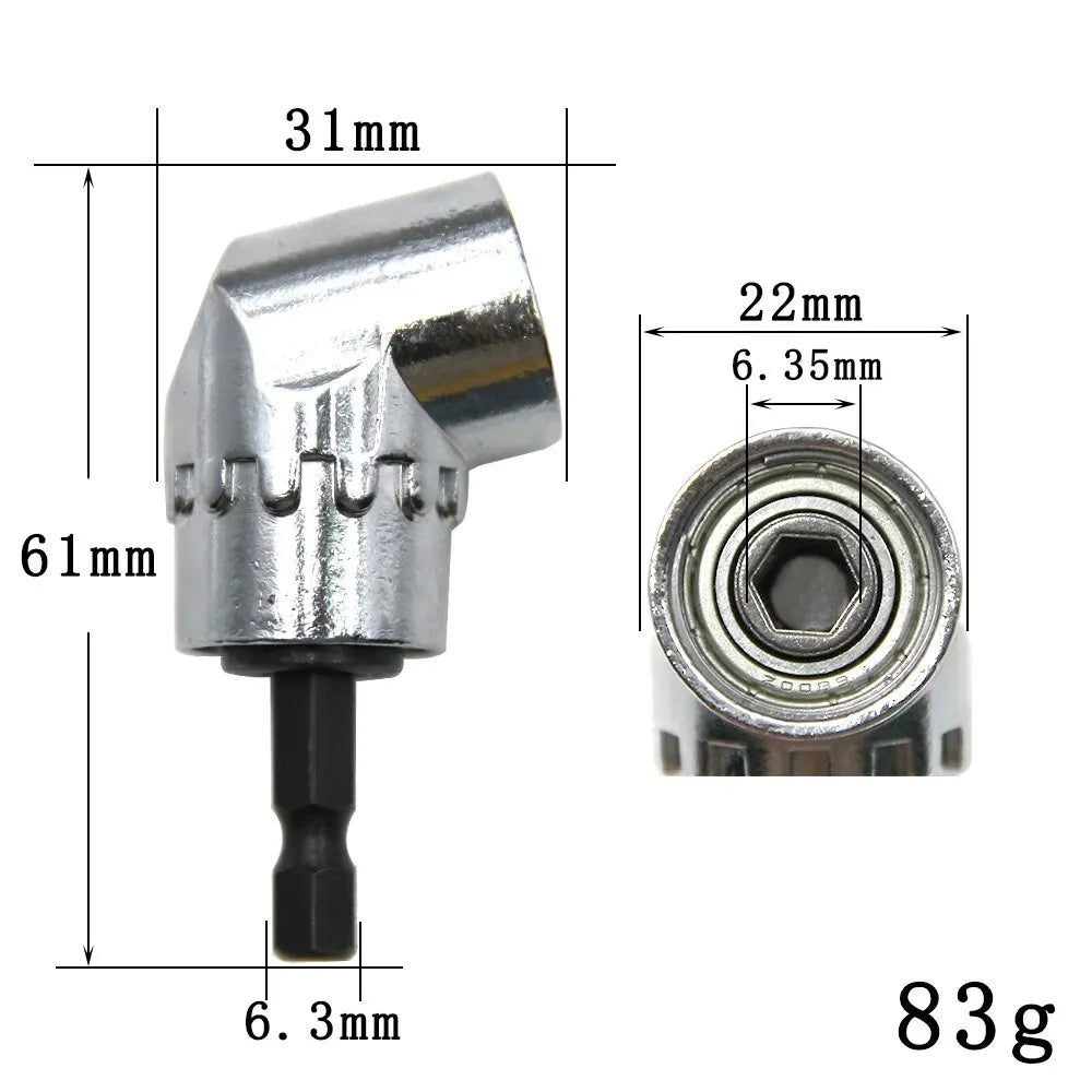 Socket Adapter for Electric Drill and Screwdriver, 105 Degree Rotating, Tool Head