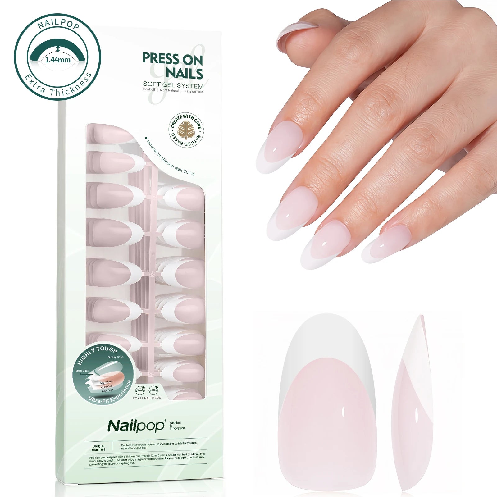 Press On Français Ultra Fit 140 pcs