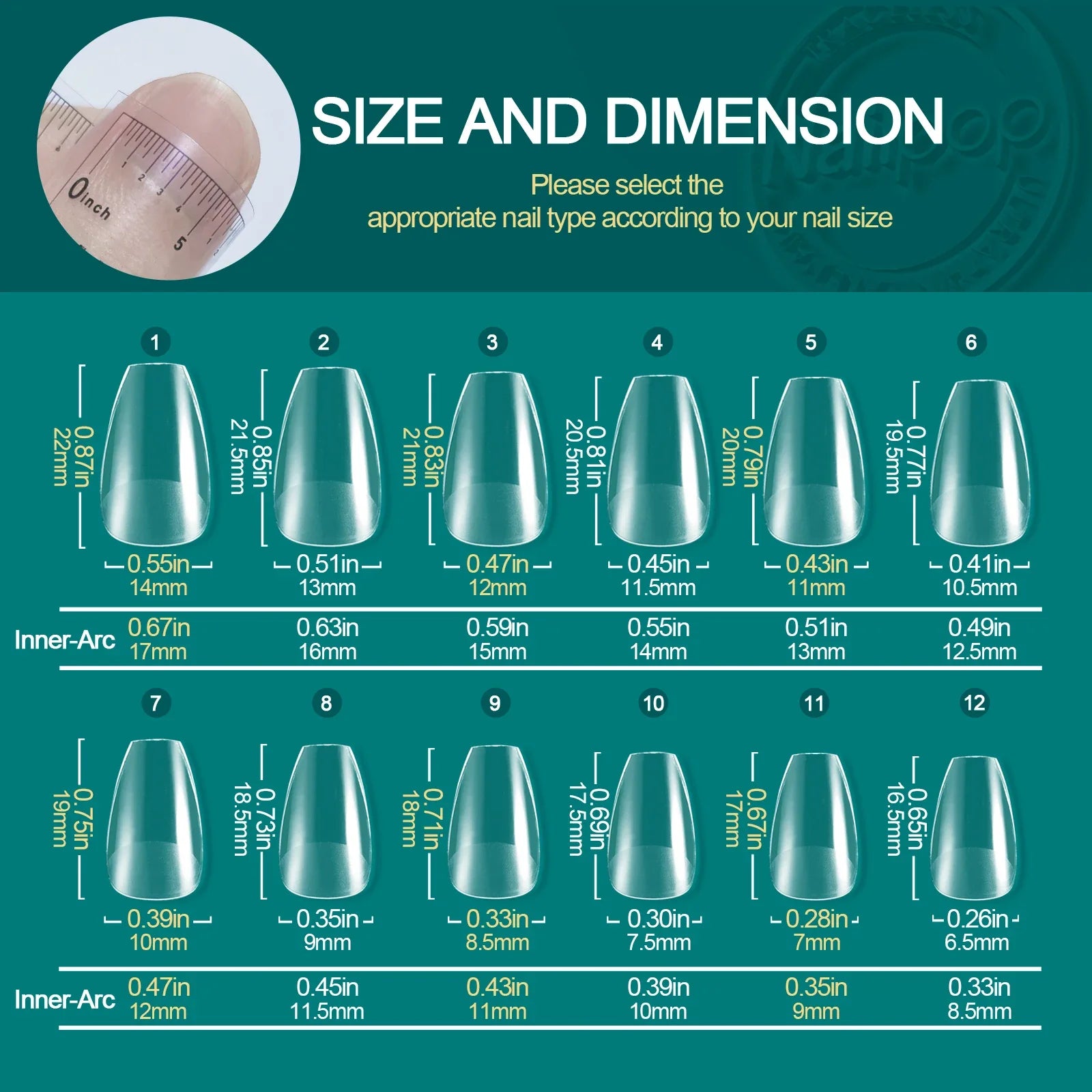 Capsules Ongles Gel Souple Full Cover 120 pcs