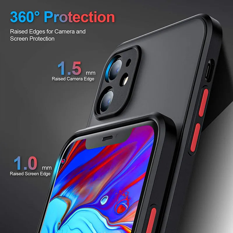 Coque antichoc silicone transparente KENNAGE – iPhone (modèles variés)