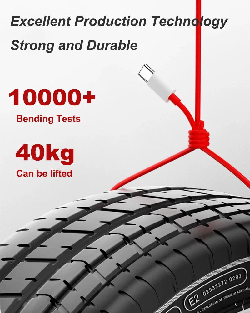 Câble USB Type-C de charge rapide 8A pour OnePlus 80W SUPERVOOC 2.0 – compatible OnePlus 11 / 11R / 10R / Nord 3 / CE3 / N30 / 2T / 10 Pro / Ace 2 / 2V