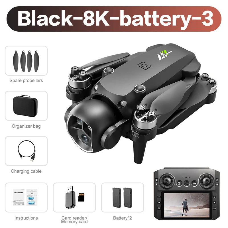 M7 Drone Original 8K – Caméra HD professionnelle 5G FPV, Écran intégré