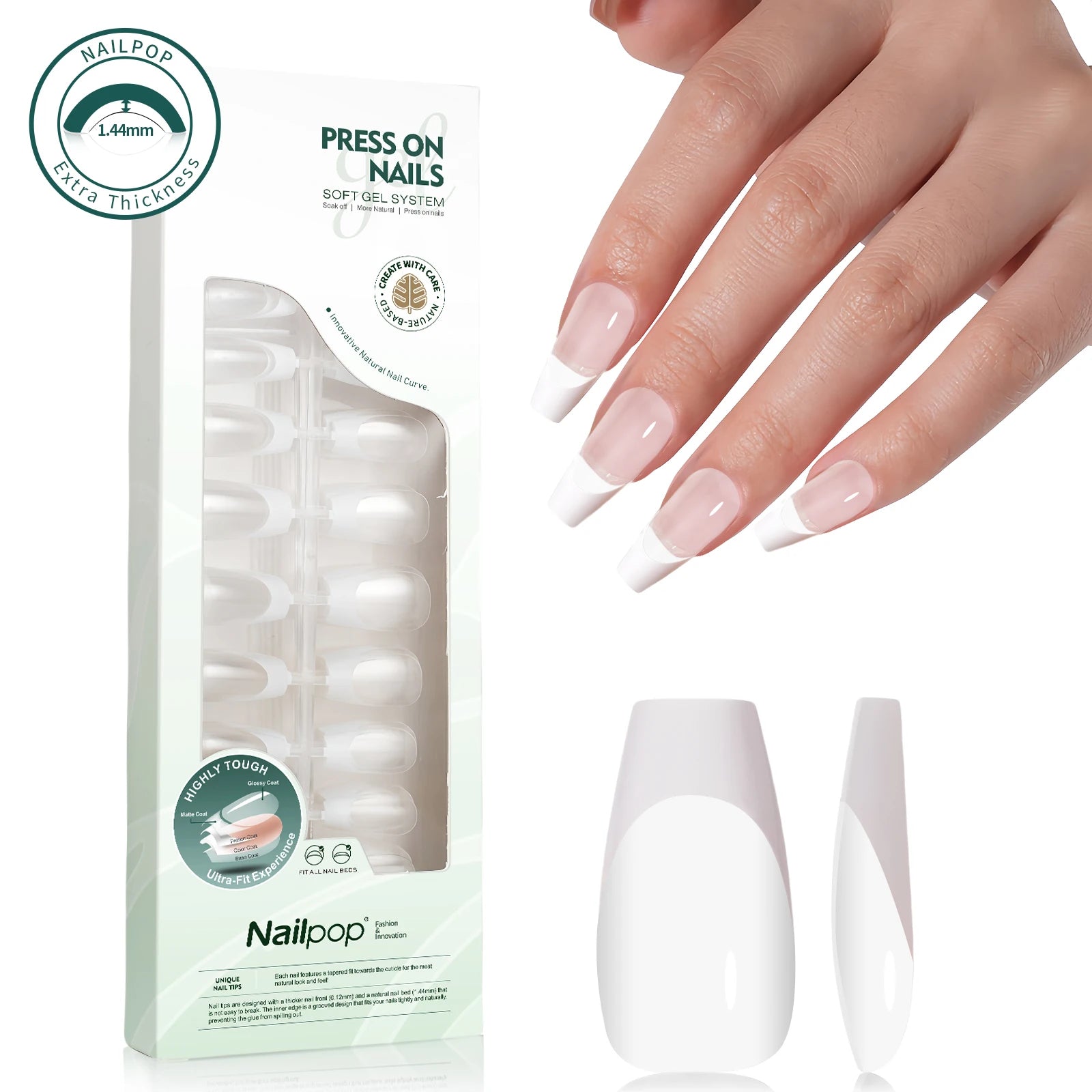 Press On Français Ultra Fit 140 pcs