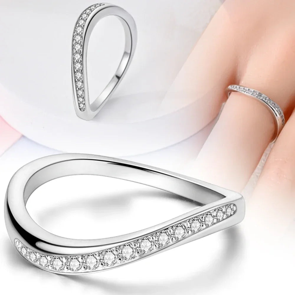 Colorful Zircon Sun Moon Star Stackable Rings for Women.