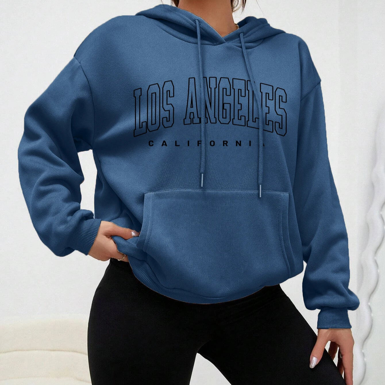 Sweats à capuche Style américain sweat à capuche décontracté Hip Hop Los Angeles Art lettre conception femmes