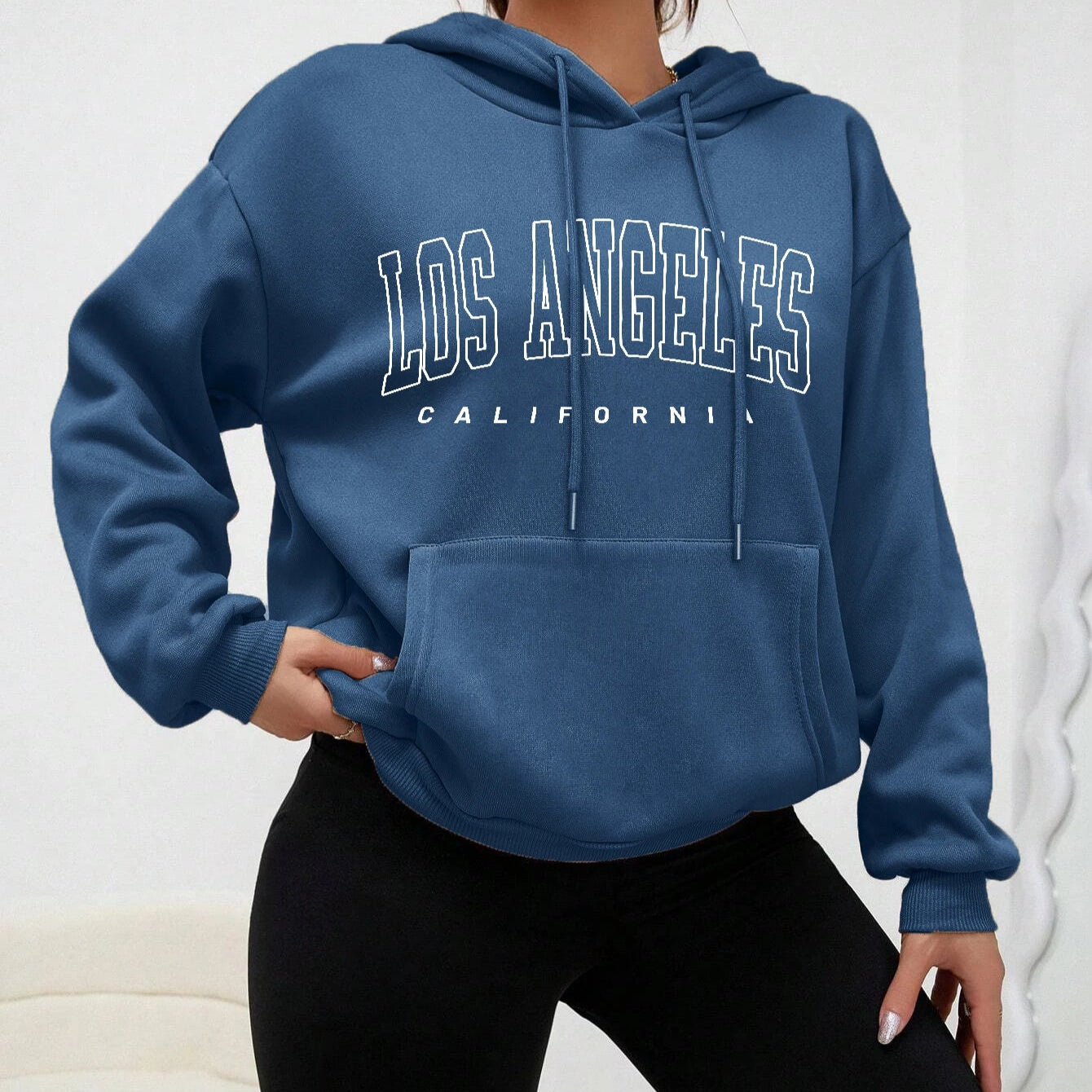 Sweats à capuche Style américain sweat à capuche décontracté Hip Hop Los Angeles Art lettre conception femmes