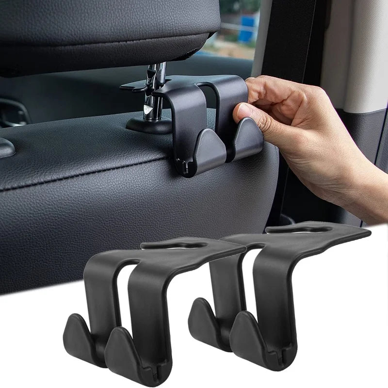 Universal Car Seat Hook Headrest Hanger Hooks Double Clip