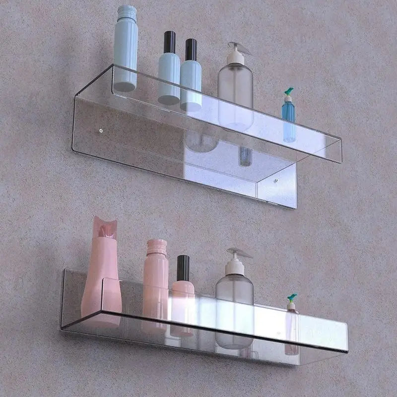 Étagères de rangement murales transparentes en acrylique, présentoir décoratif pour objets de collection