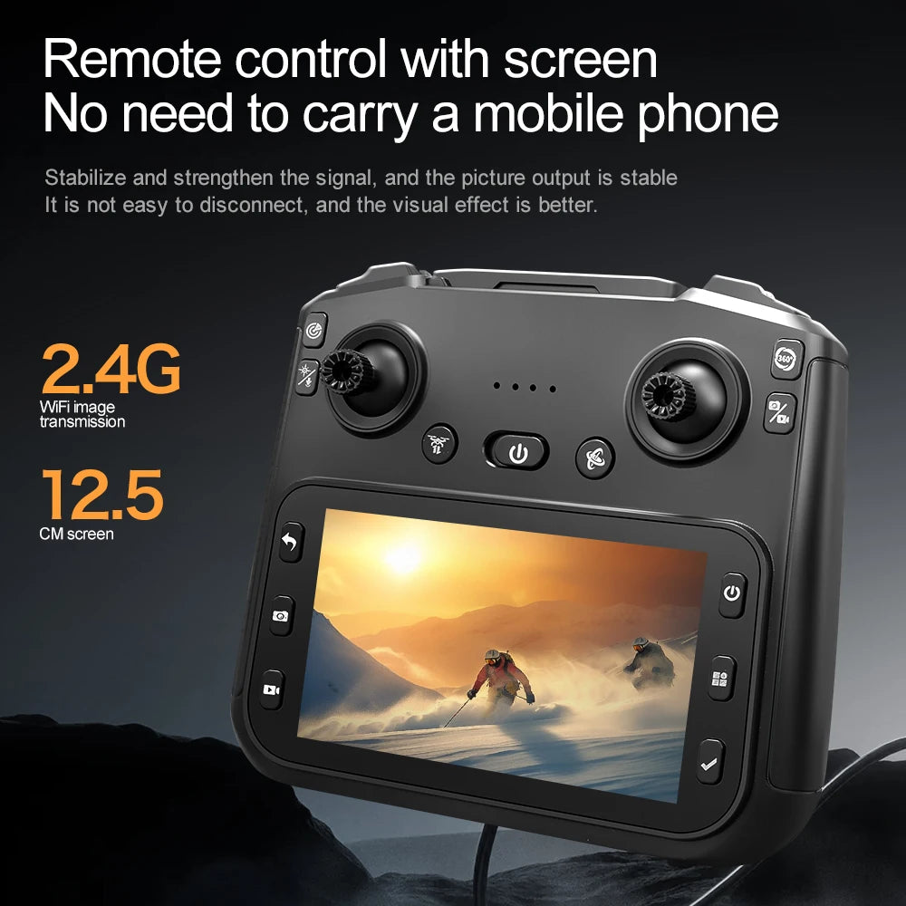 Drone Xiaomi MIJIA V188MAX – 8K Professionnel, Photographie Aérienne, Télécommande Écran 4,3", Quadcopter Pliable