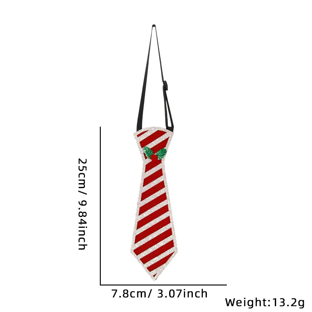 Cravates de Noël en Feutre pour Enfants, Décorations de ix, Bonhomme de Neige, Elk, Arbre