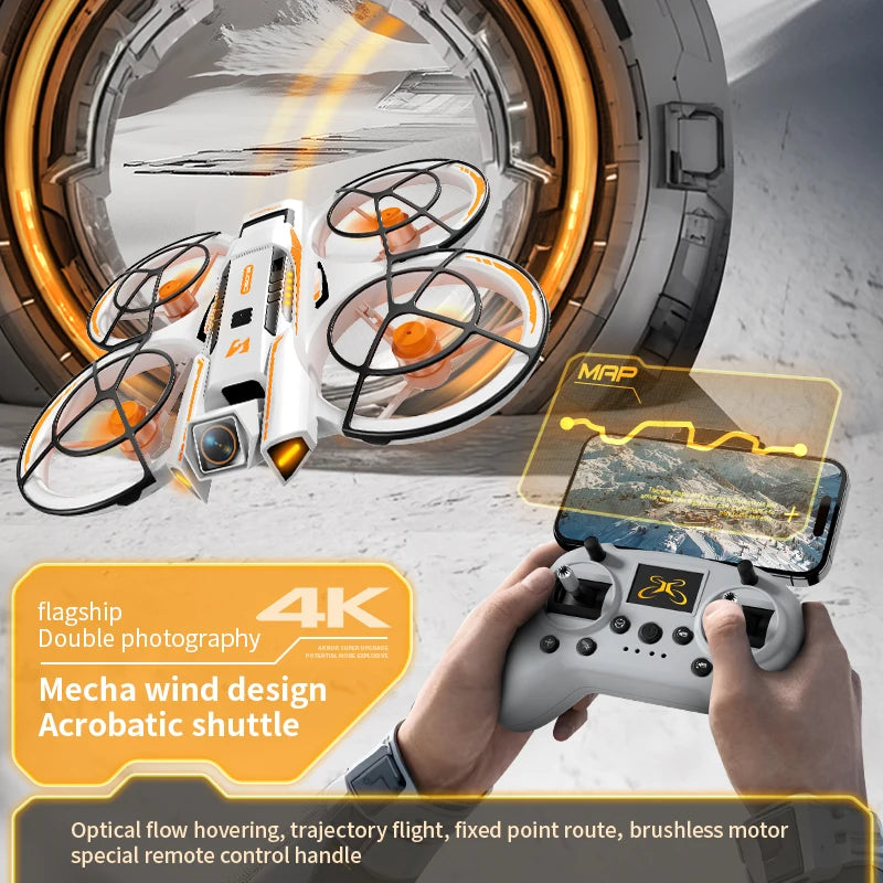 Drone de Course A21 2026 – 4K HD, Moteur Sans Balais, WIFI FPV, Flux Optique, Design Mecha, Quadrirotor jouet RC