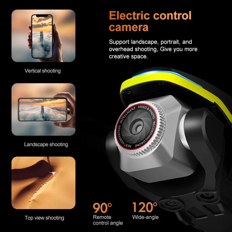 Drone K15 Max Version Contrôlée par Écran avec Caméra HD 4K Photographie Aérienne Évitement d’Obstacles Quadrirotor Dron RC Jouets