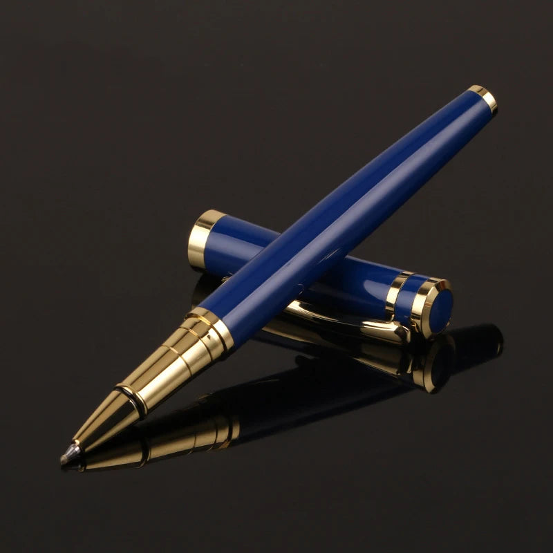 Metal Ballpoint Pen with Clip, Signature Ballpoint Pens for Business Writing, Office Stationery 