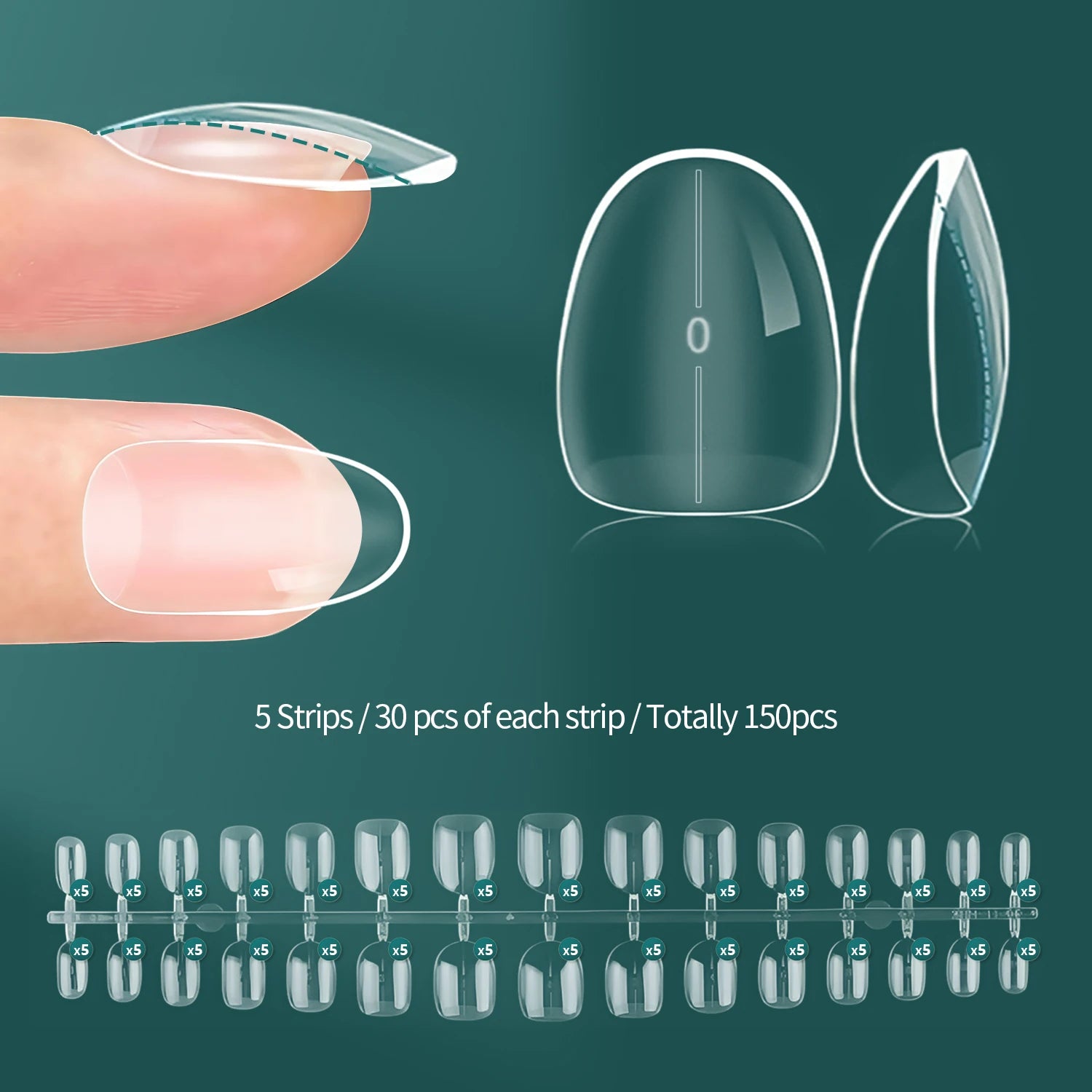 Faux Ongles Acryliques 140/150 pcs - Instant Apex Nailpop