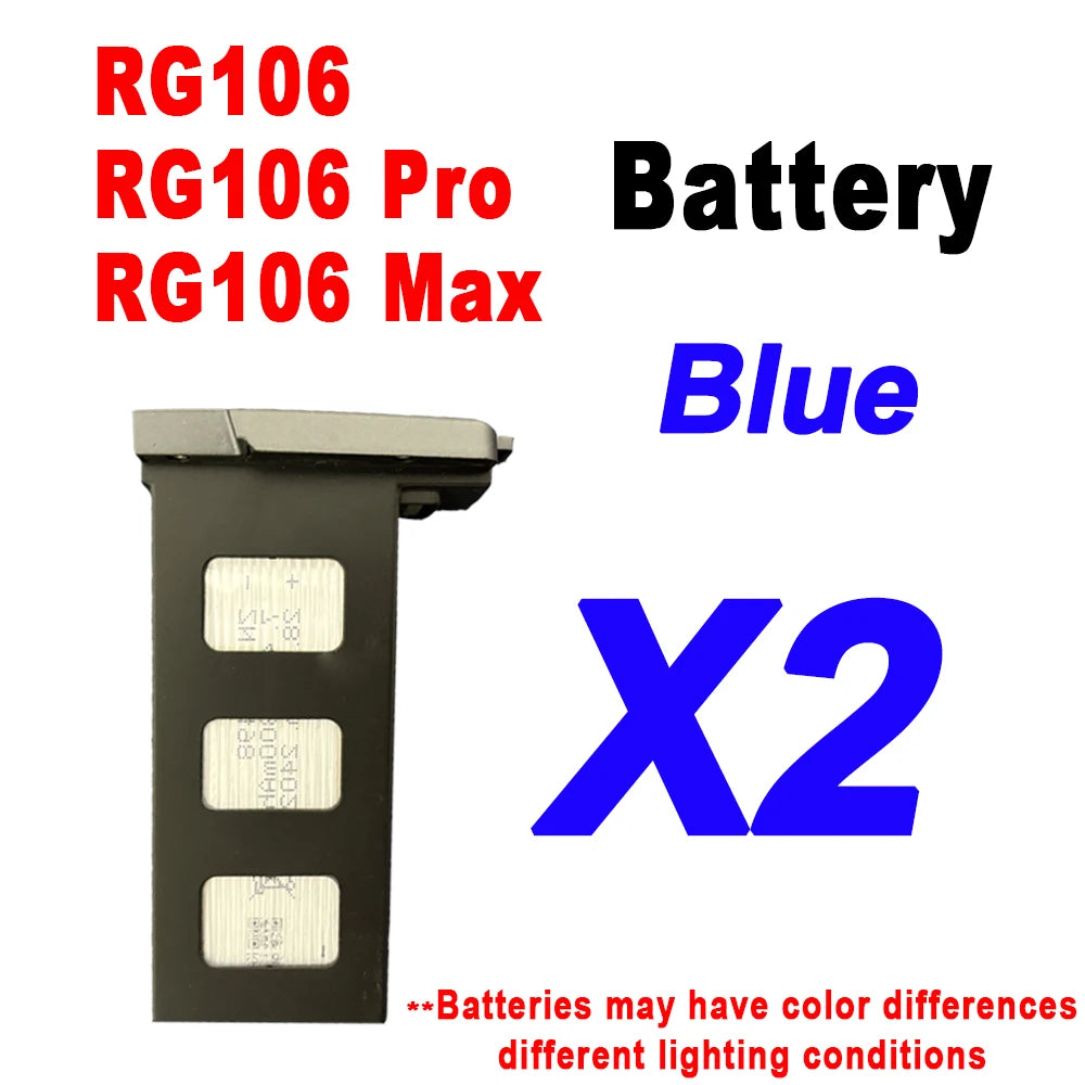 Batterie originale 7.4V 3800mAh pour Drone RG106 Pro – Batterie de remplacement RC