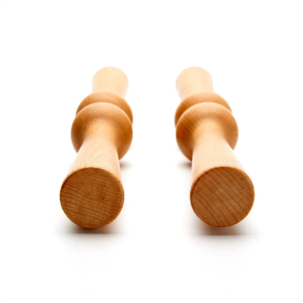 Wooden Back Roller for Body, Spine Stretcher, Cracker for Back and Muscle Recovery, Manual Back Massager 