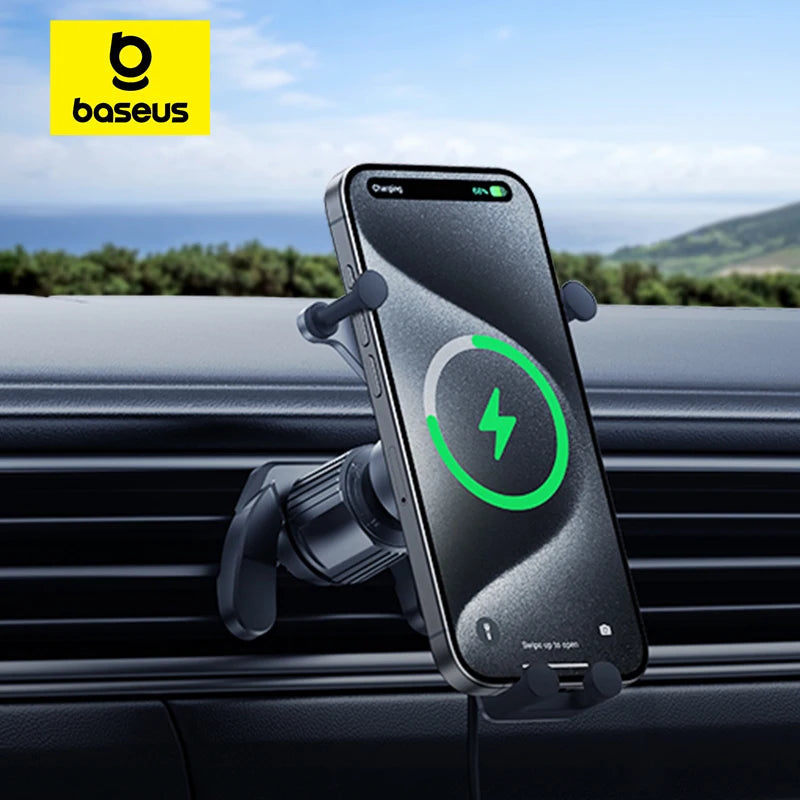 Car Phone Holder Wireless Charging Stand Air Vent Gravity Phone Holder iPhone 14 Samsung Xiaomi Mobile Phone Holder 15W 