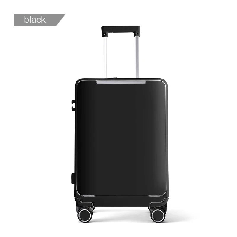 Valise SUSHIMU – Roulettes avec cadre en aluminium, ouverture avant personnalisée, cabine 20 et 24 pouces
