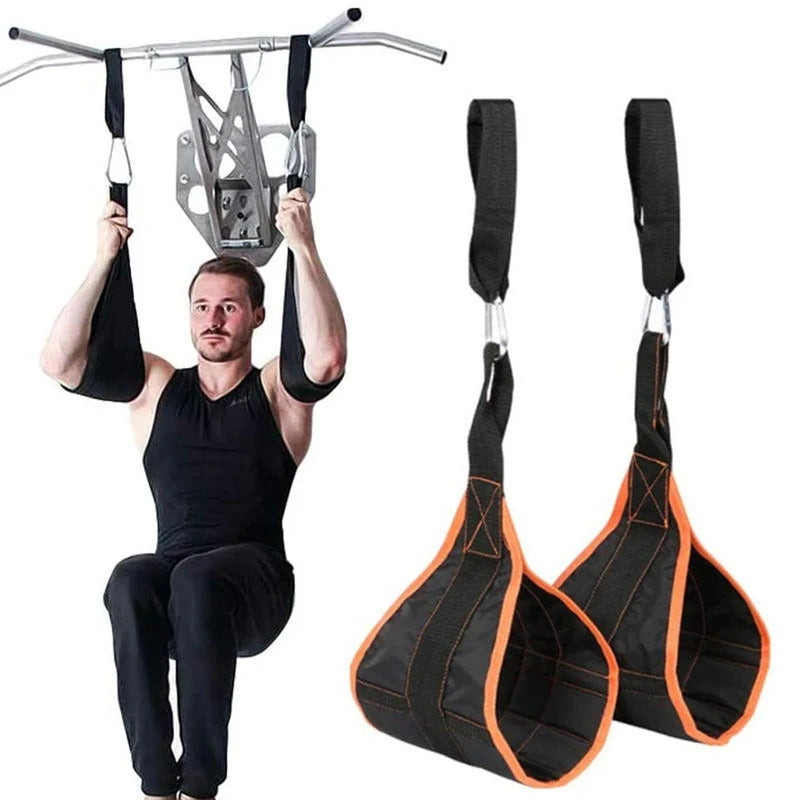 Bandes d'Aide Musculaire Abdominale pour Homme, 1 Paire, Entraînement en Porte-à-faux, Ceinture de Face, Aide à la Musculation