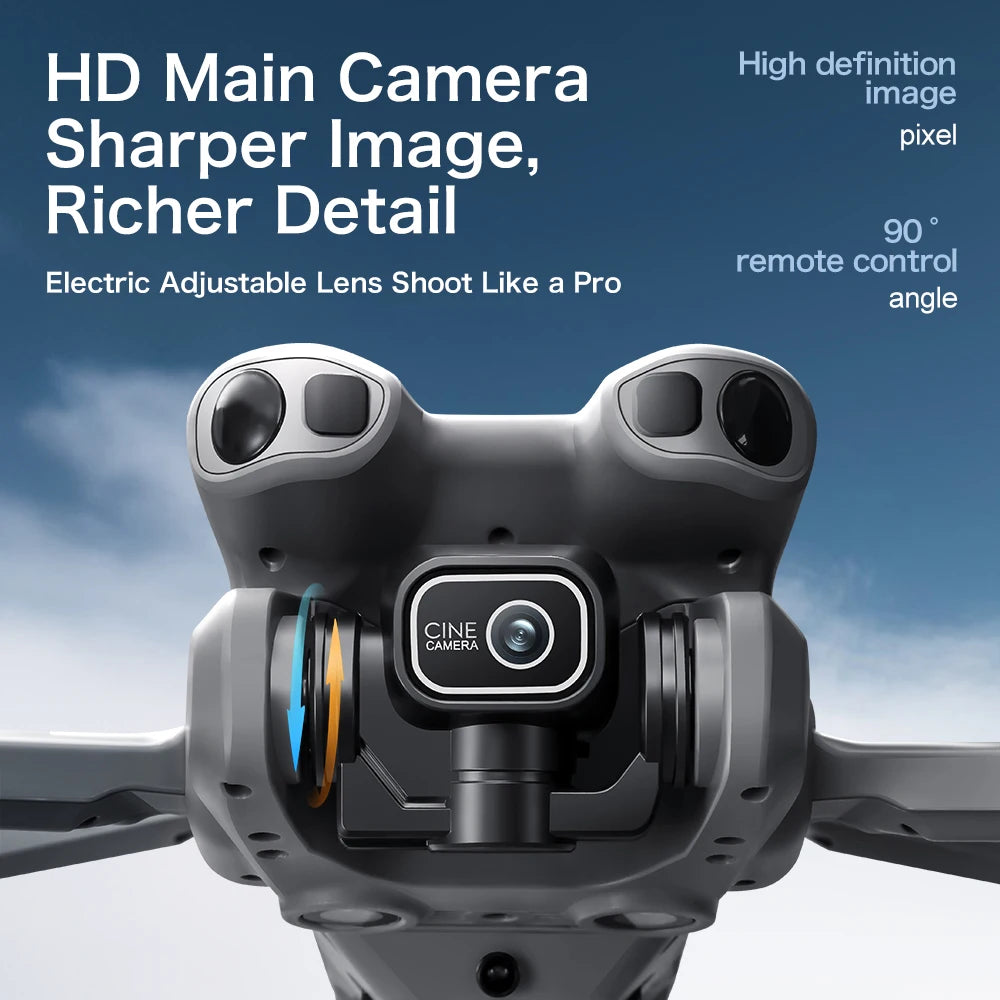 GT50 Pro Drone Quadrirotor 8K HD – Double caméra avec écran et moteur sans balais