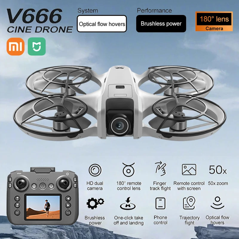 Drone Xiaomi Mijia V666 – 4K Professionnel, WIFI 5G, Évitement d’Obstacles, Mode Altitude