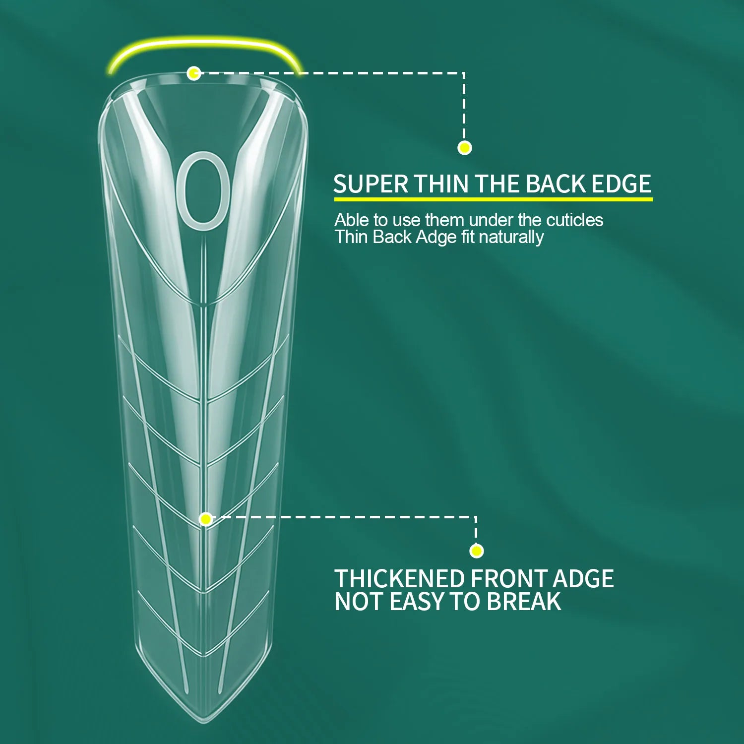 Film d'extension d'ongles, 150 pièces, 15 tailles
