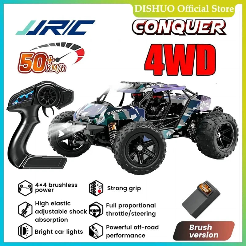 Voiture RC JJRC-Coche Teledirigido 1:14, Escoacrylate Motor Sin en 70 KM/H. Voiture de course télécommandée, haute vitesse, 50 km/h
