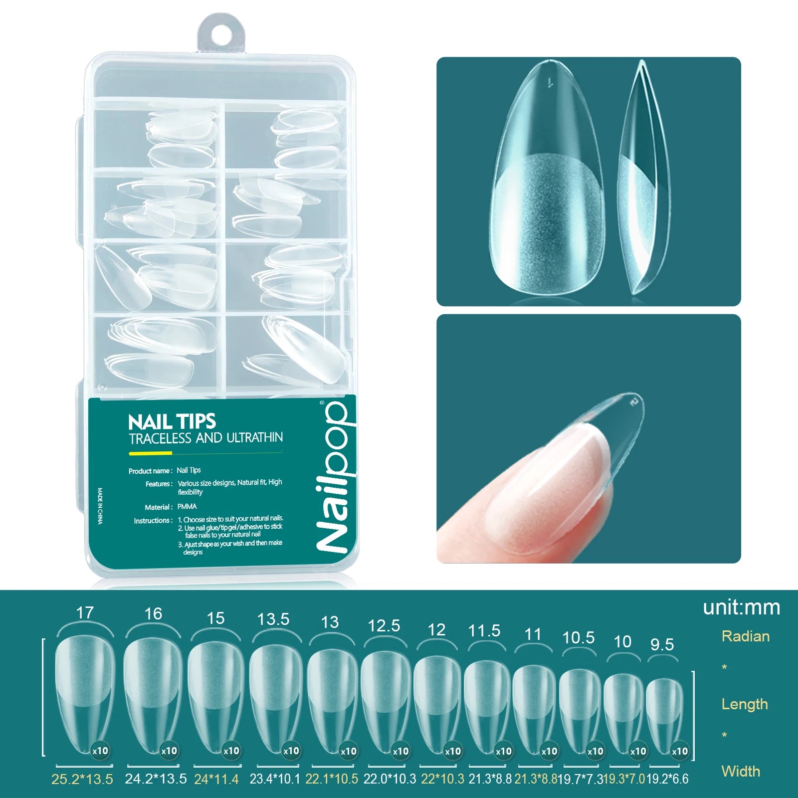 Capsules de Gel Souple 120 pcs, Courte/Moyenne