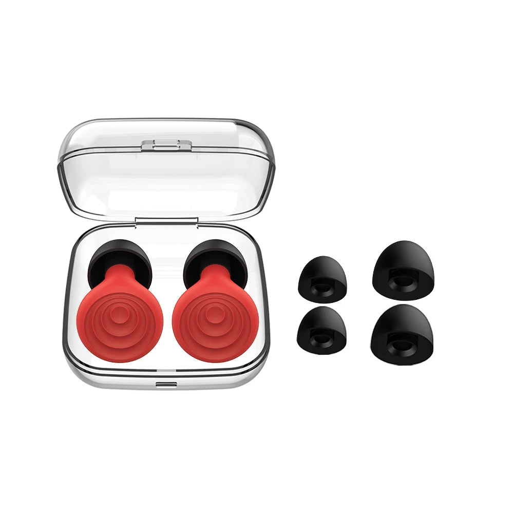 Bouchons d'oreille anti-bruit en silicone pour le sommeil, réduction du bruit, protection auditive, voyage