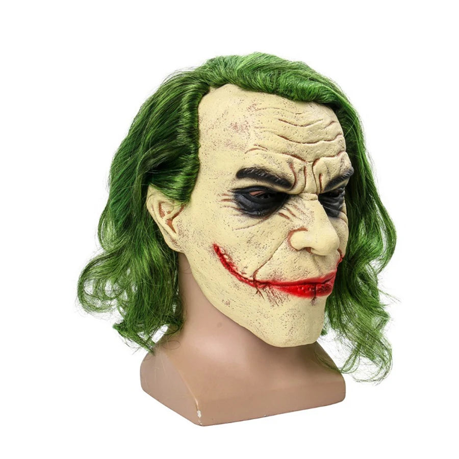 Perruque Cosplay, Masque Halloween – Cheveux Verts, Style Clown / Joker