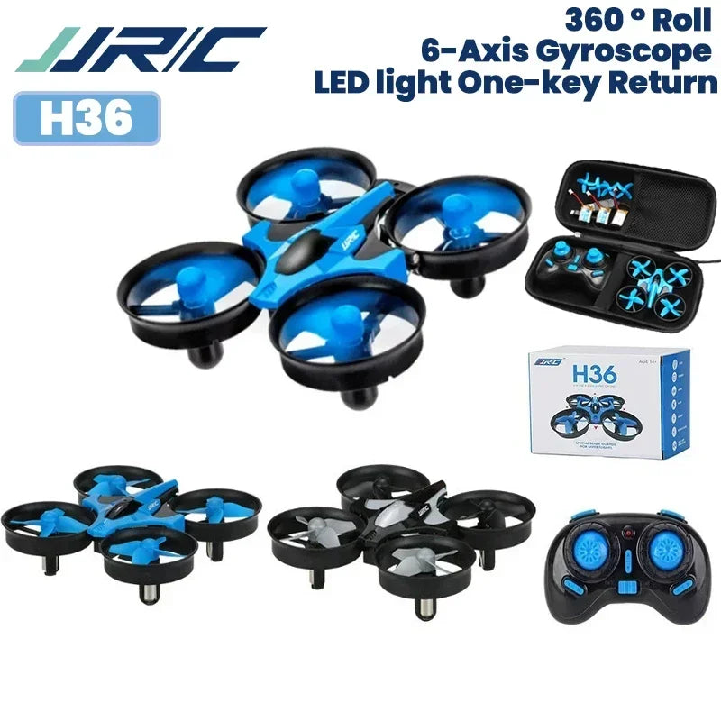 Mini Drone JJRC H36 4ch télécommandé pour enfants, hélicoptère, jouet quadrirotor, mode sans sauna, 6 axes, rotation à 360 °