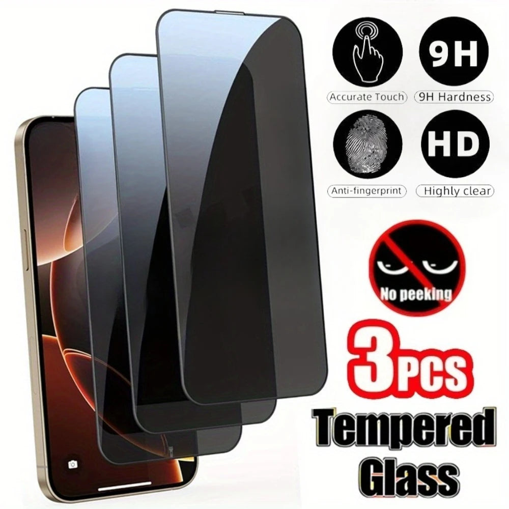 Film de protection en verre trempé à couverture intégrale pour iPhone – Protection écran complète